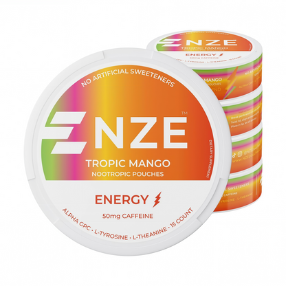 NZE Caffeine Nootropic Pouches 5 Pack