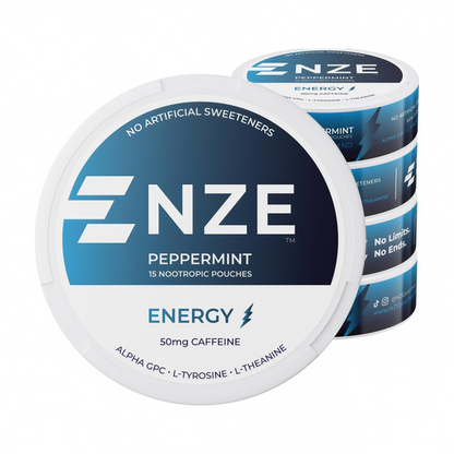 NZE Caffeine Nootropic Pouches 5 Pack
